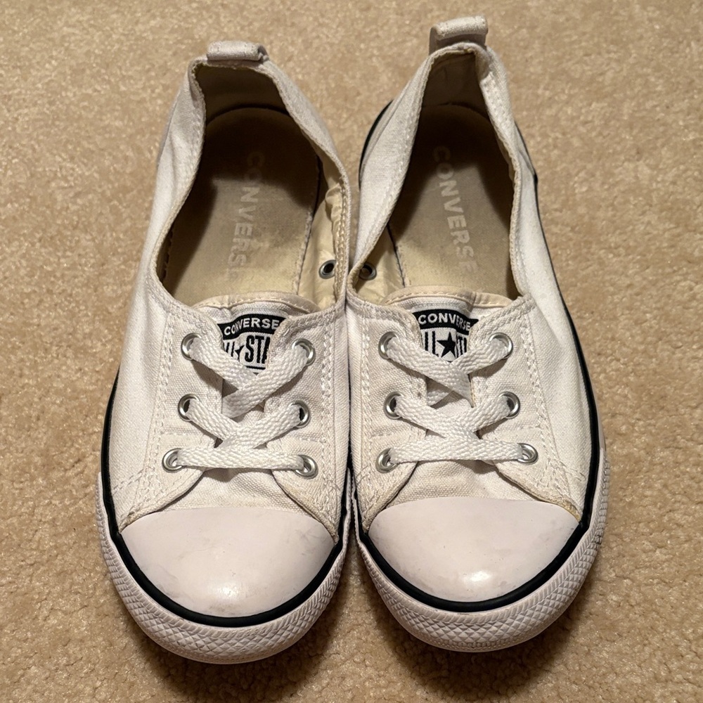 Converse Classic White Canvas Slip-Ons